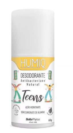 Desodorantes Infantis Naturais Desodorante Infantil Natural Sem Alumínio Vegano. Humiq Teens 60g - BellaPhytus Sem Delongas